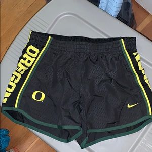 Oregon Ducks running shorts